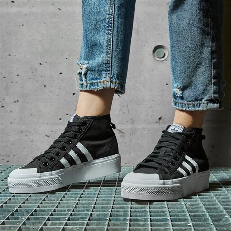 adidas nizza damen schwarz|Adidas nizza sneakers women.